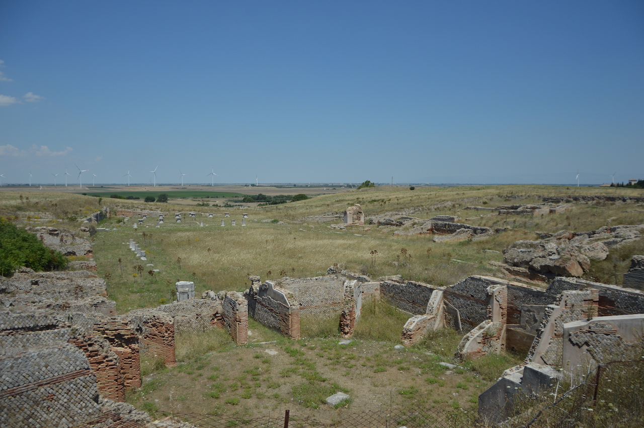 veduta del foro dal macellum